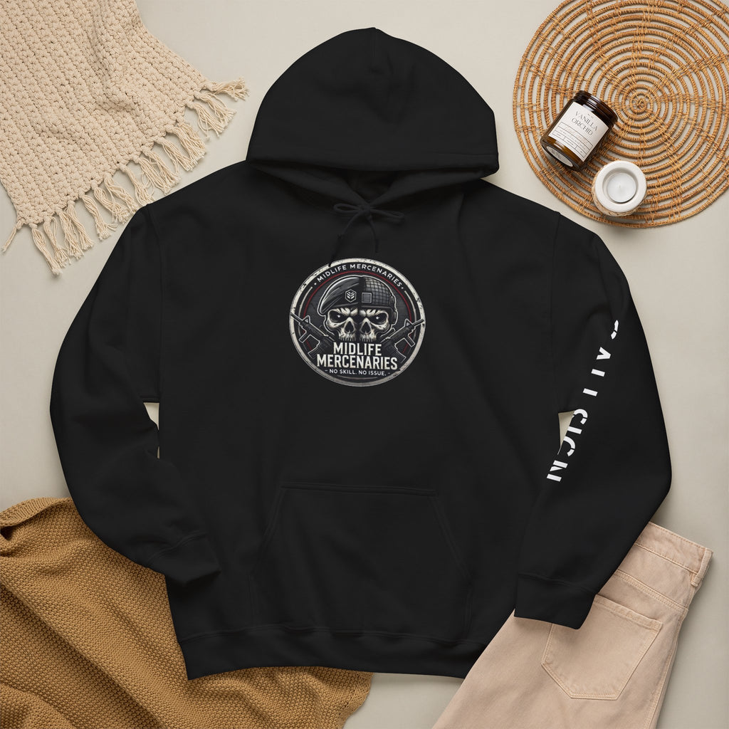 Midlife Mercenaries Personalised Callsign Hoodie — Sleeve Print