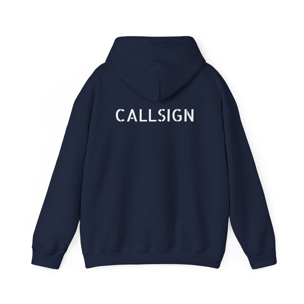 Midlife Mercenaries Personalised Callsign Hoodie — Back Print