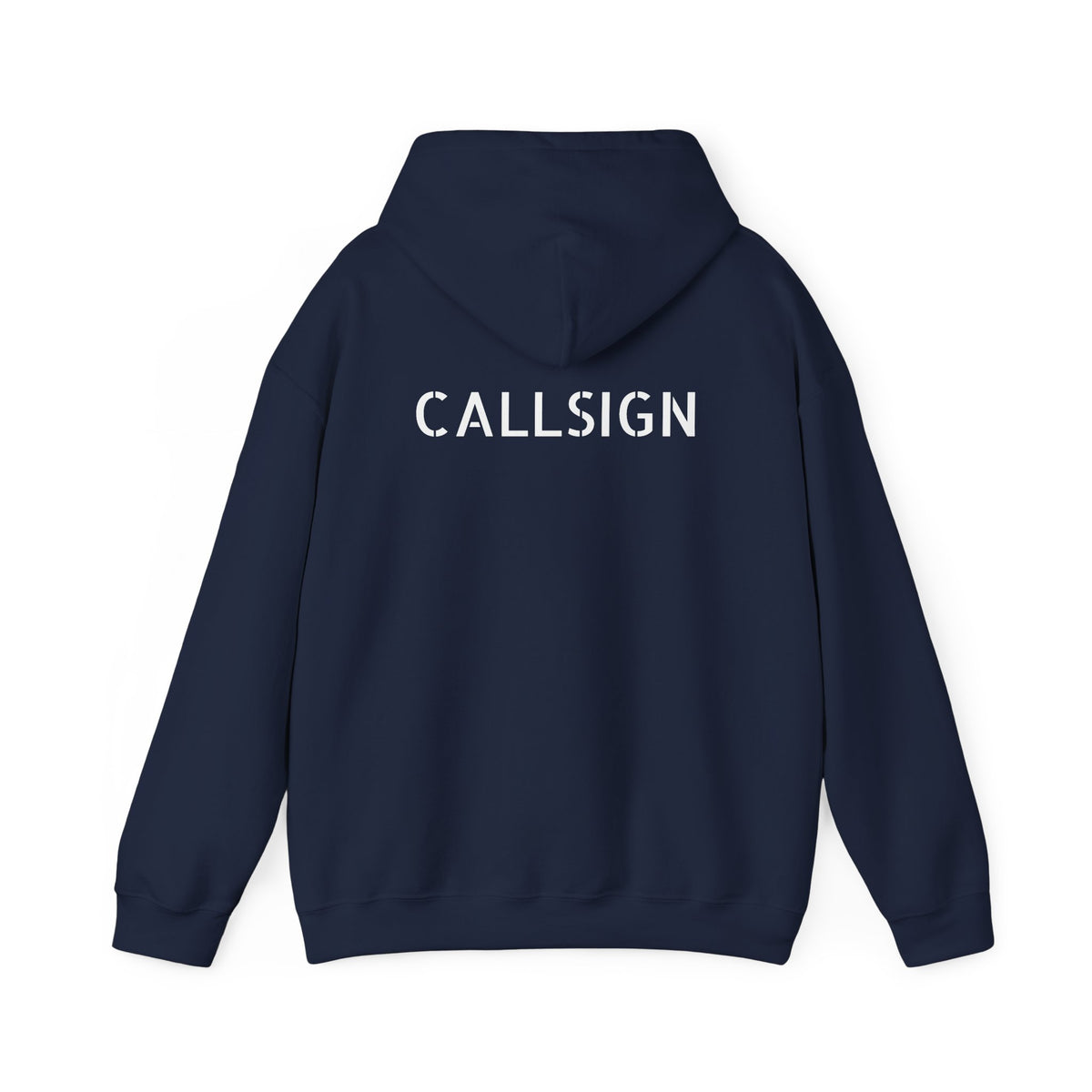 Midlife Mercenaries Personalised Callsign Hoodie — Back Print