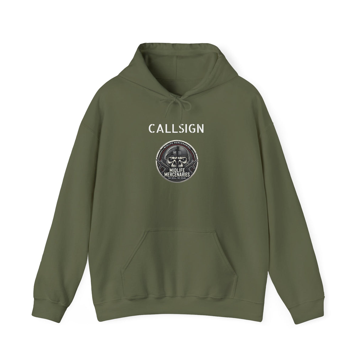 Midlife Mercenaries Personalised Callsign Hoodie — Bravo Team