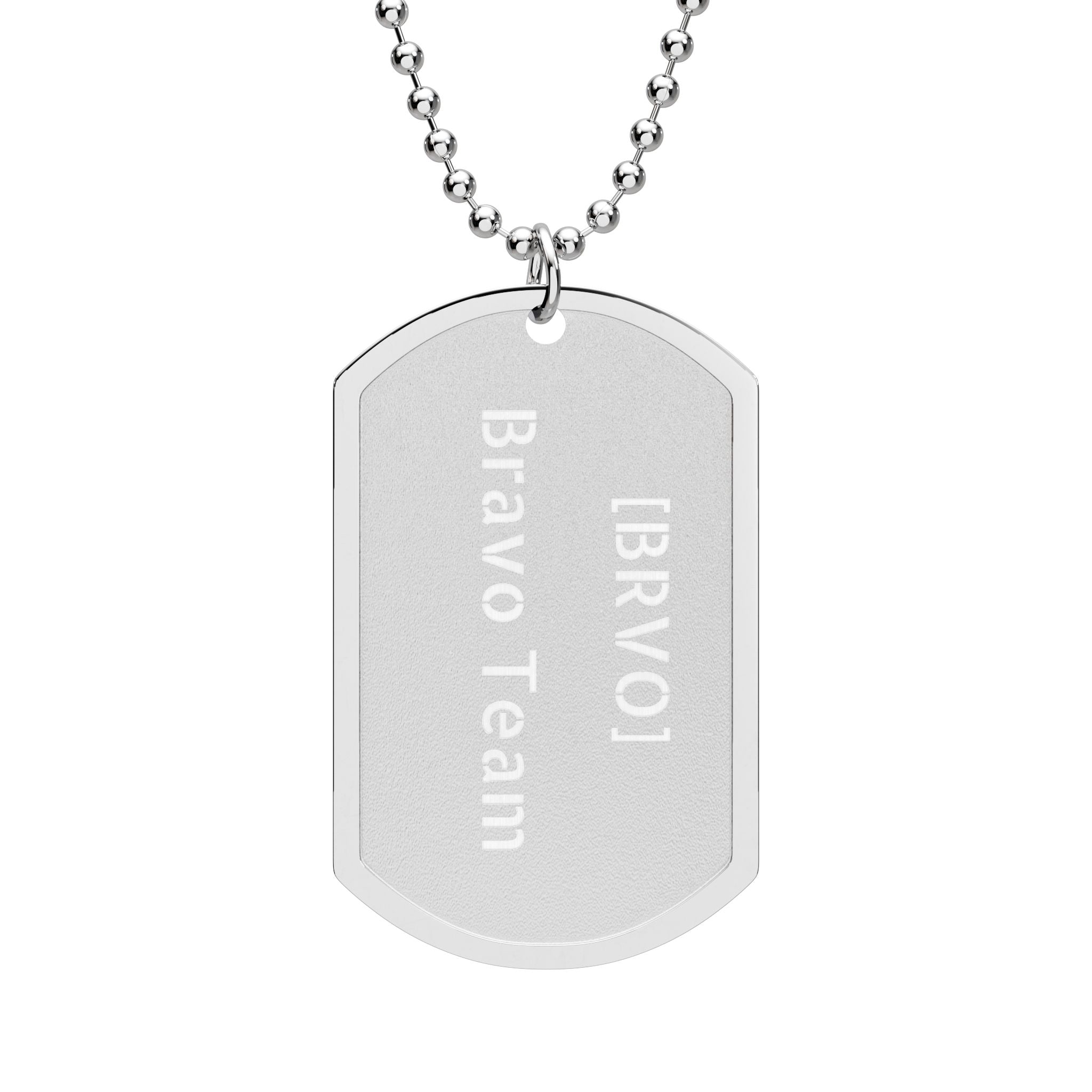 Midlife Mercenaries Dog Tag — Personalised [BRVO] Callsign, Laser Engraved