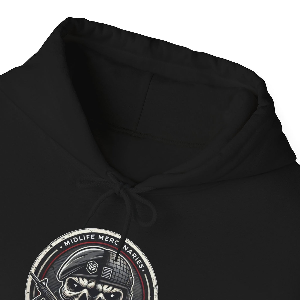 Midlife Mercenaries Personalised Callsign Hoodie — Sleeve Print