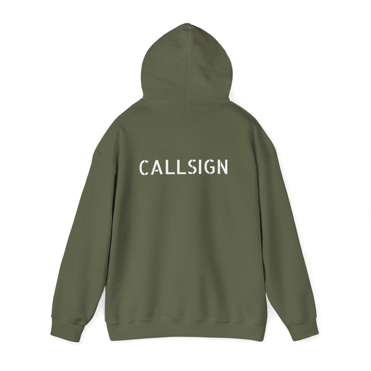 Midlife Mercenaries Personalised Callsign Hoodie — Back Print