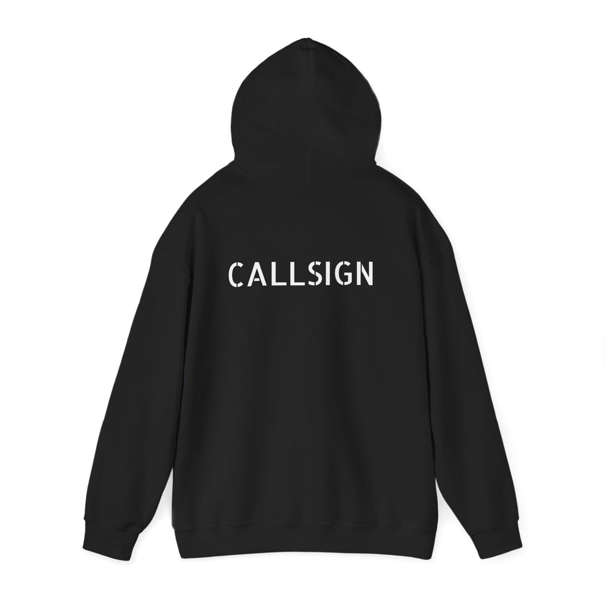 Midlife Mercenaries Personalised Callsign Hoodie — Back Print