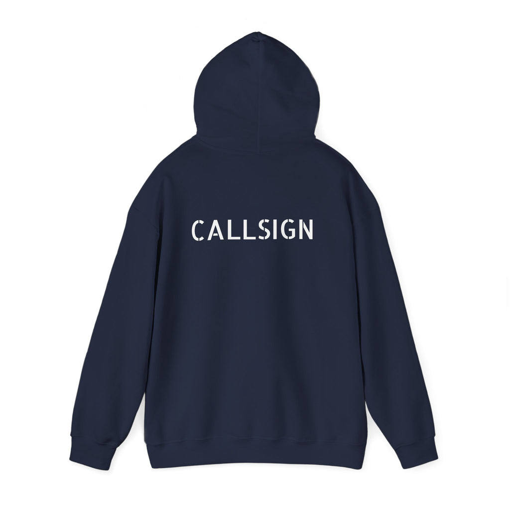 Midlife Mercenaries Personalised Callsign Hoodie — Back Print