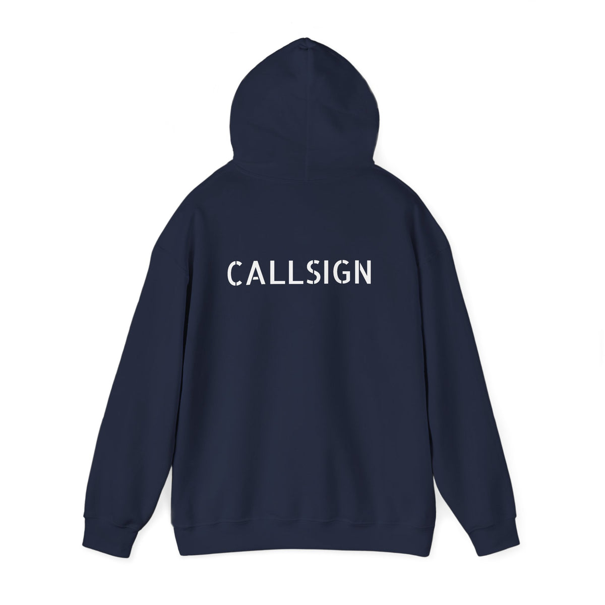 Midlife Mercenaries Personalised Callsign Hoodie — Back Print