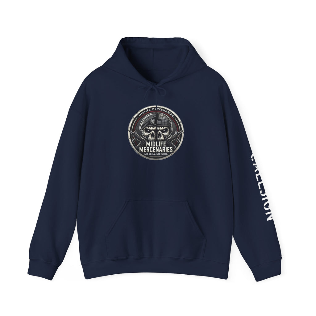 Midlife Mercenaries Personalised Callsign Hoodie — Sleeve Print