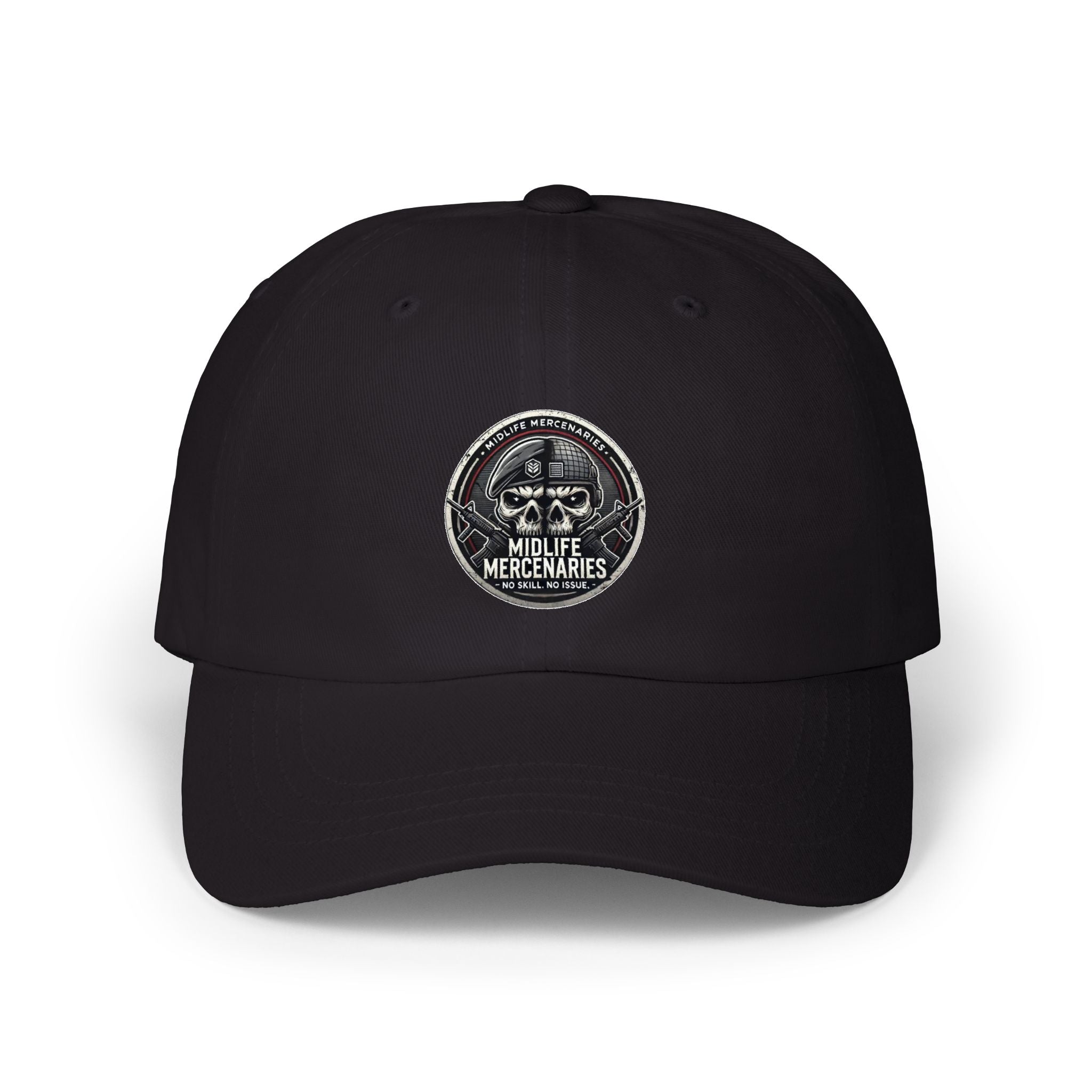 Midlife Mercenaries Skull Patch Low Profile Baseball Cap