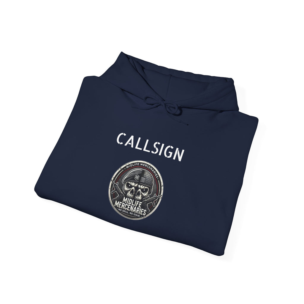 Midlife Mercenaries Personalised Callsign Hoodie — Bravo Team
