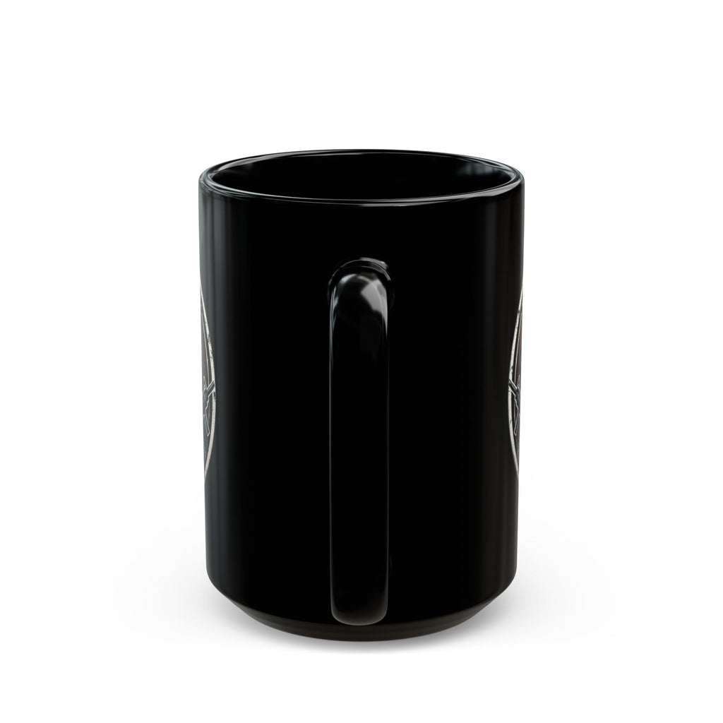 Midlife Mercenaries Skull Coffee Mug — Military Veteran Humor 11oz/15oz Black Mug