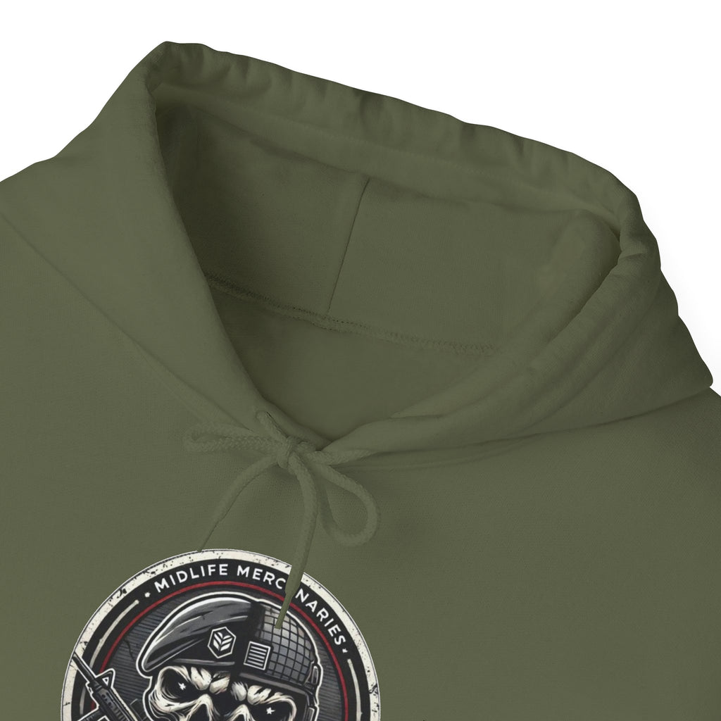 Midlife Mercenaries Personalised Callsign Hoodie — Sleeve Print