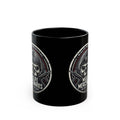 Midlife Mercenaries Skull Coffee Mug — Military Veteran Humor 11oz/15oz Black Mug